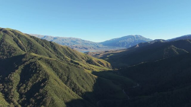 Experience the mesmerizing Yungas Forest Mountain range, from a bird's-eye view in this drone footage, drone moves backward to capture this beautiful view.