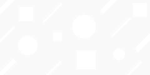 soft gray background. pattern white geometric circle square and stripes lines.