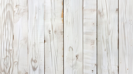 Obraz premium white wood texture background, top view wooden plank panel 