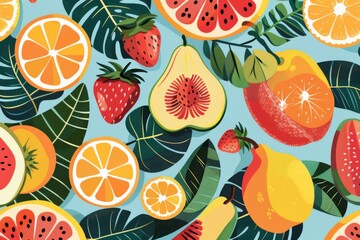fruit themed for party invitations