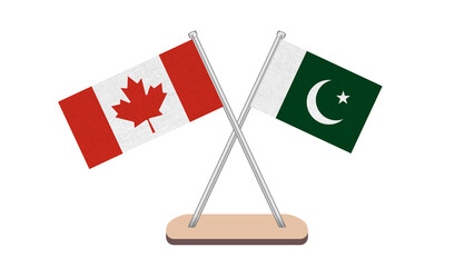 Pakistan Canada Flag