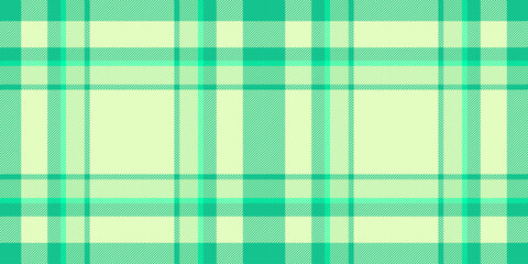 Regular tartan fabric vector, repeating textile pattern check. Victorian plaid background seamless texture in light and teal colors.