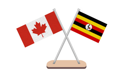 Uganda Canada Flag