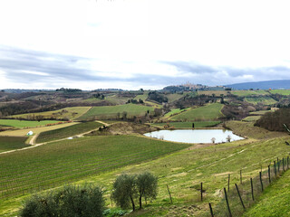 Amazing view of the italian countryside