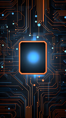 Digital circuit technology graphics poster mobile phone background