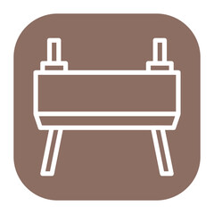 Goat Gymnastics icon vector image. Can be used for Sport Equipment.