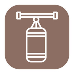 Punching Bag icon vector image. Can be used for Sport Equipment.