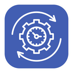 Capacity Utilization icon vector image. Can be used for Operations Management.