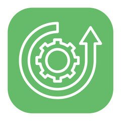 Process Improvement icon vector image. Can be used for Operations Management.