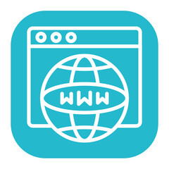 Online Presence icon vector image. Can be used for Freelancer.