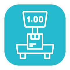 Box Weight icon vector image. Can be used for Order Fulfilment.