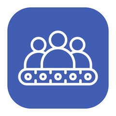 Candidate Pipeline icon vector image. Can be used for Headhunting.