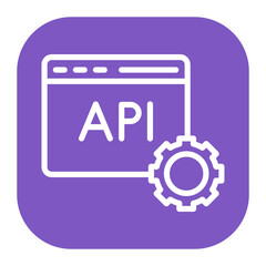 Secure API icon vector image. Can be used for Safe Payment.