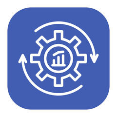 Continuous improvement icon vector image. Can be used for Thought Leadership.