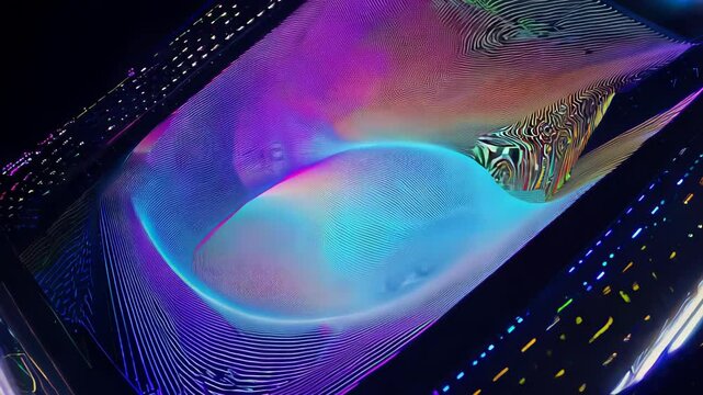 laptop and binary code
