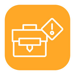 Warning icon vector image. Can be used for Business Disruption.