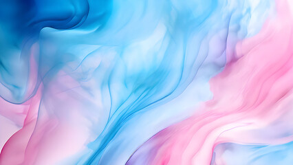 Fototapeta premium Pink and blue Smoke design. Blue and pink color waves with abstract design. Dynamic Blue and Pink Wave Abstract Patterns. Fluid Blue and pink Design. Pastel paint stains. Beautiful colorful background