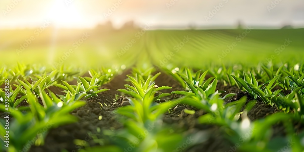 Aufkleber maximizing crop protection and minimizing waste through optimized agrochemical use. concept optimize