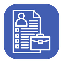 Employment icon vector image. Can be used for Hiring Process.