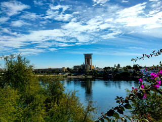 Obraz premium View of the Nile River in Aswan, Egypt
