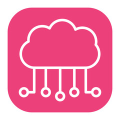 Cloud Computing icon vector image. Can be used for Digital Disruption.