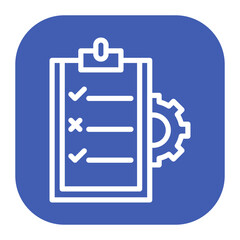 Test Management icon vector image. Can be used for Software Testing.