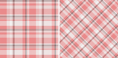 Check plaid seamless of pattern texture textile with a vector fabric background tartan. Set in skin colors. Cozy living room ideas.