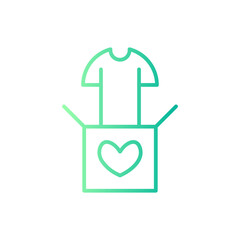 clothes gradient icon