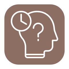 Forgetfulness icon vector image. Can be used for ADHD.