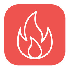 Fire icon vector image. Can be used for Skin Burns.