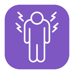 Pain icon vector image. Can be used for Skin Burns.