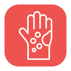 Obraz premium Skin Irritation icon vector image. Can be used for Skin Burns.
