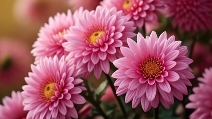 Fototapeta premium Blooming beauty A bouquet of vibrant pink flowers