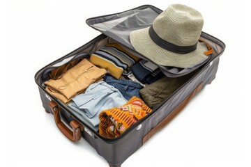 Packed Suitcase Ready for Travel