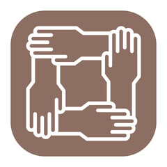 Collaborators icon vector image. Can be used for Social Relationship.