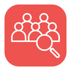 Research Team icon vector image. Can be used for Market Research.