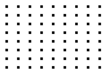 Geometric black and white pattern with squares. Minimalist illustration