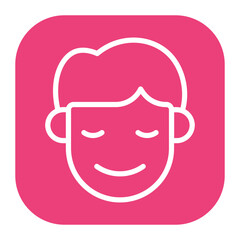 Calm icon vector image. Can be used for Human Emotions.