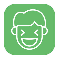Happy icon vector image. Can be used for Human Emotions.