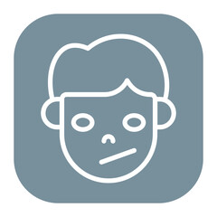 Indifferent icon vector image. Can be used for Human Emotions.