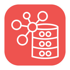 Clustering icon vector image. Can be used for Data Science.