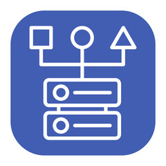 Data Pipeline icon vector image. Can be used for Data Science.