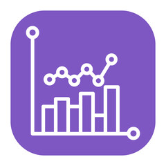 Graph icon vector image. Can be used for Data Science.
