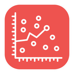 Scatter Plot icon vector image. Can be used for Data Science.