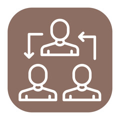 Collaboration icon vector image. Can be used for Data Science.