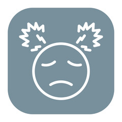 Overwhelmed icon vector image. Can be used for Burnout.