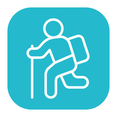 Wanderer icon vector image. Can be used for Urban Tribes.