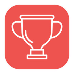 Trophy icon vector image. Can be used for Marathon.