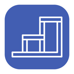 Step Stool icon vector image. Can be used for Raising Children.