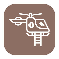 Helicopter Rescue icon vector image. Can be used for Rescue And Response.